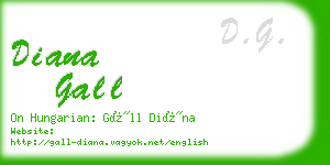 diana gall business card